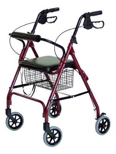 Caminador Rollator  en Aluminio con o sin Canastilla