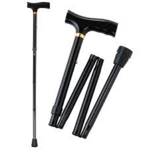 Bastón de un apoyo plegable